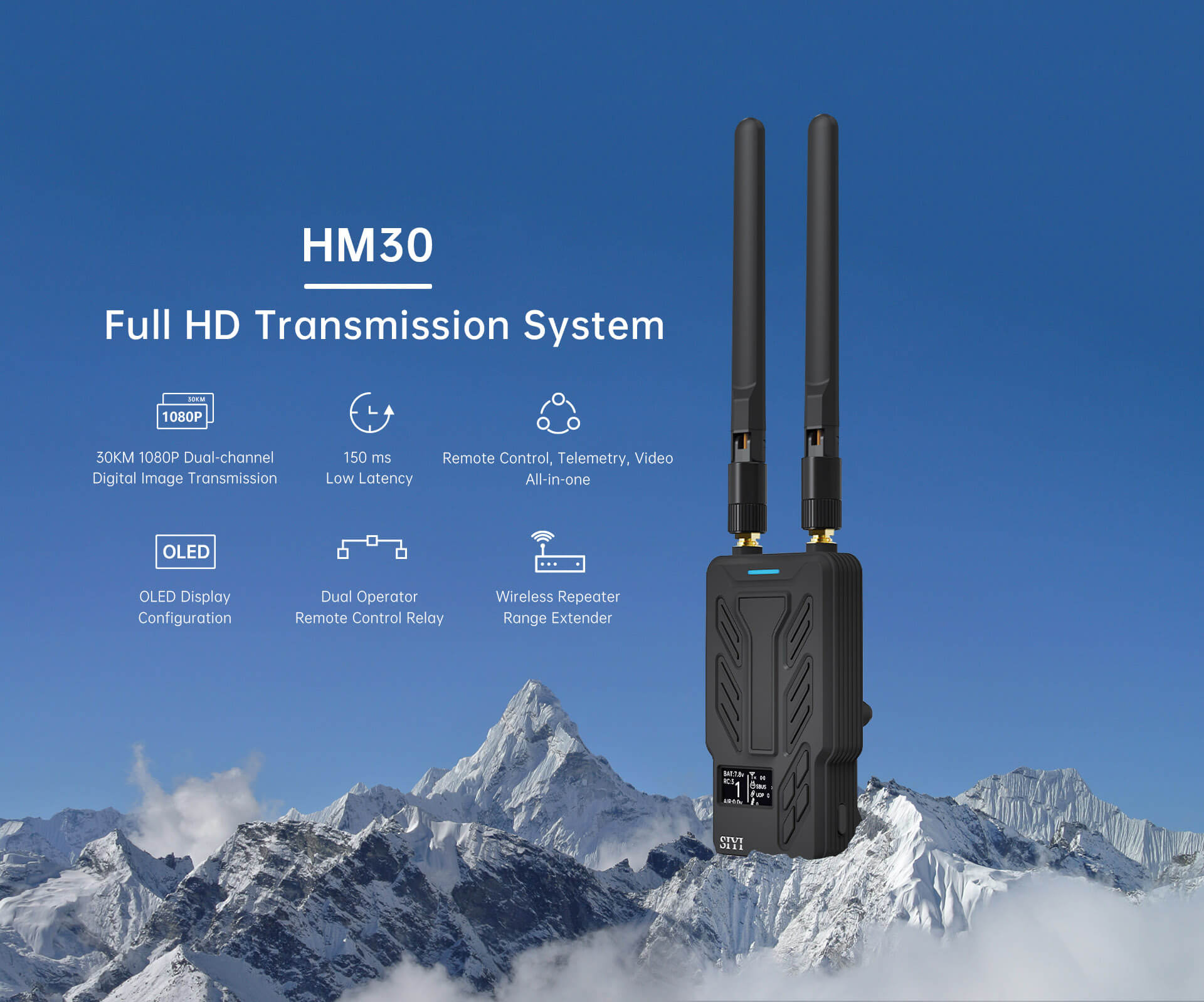 Sistema de transmisión HM30 Full HD_01